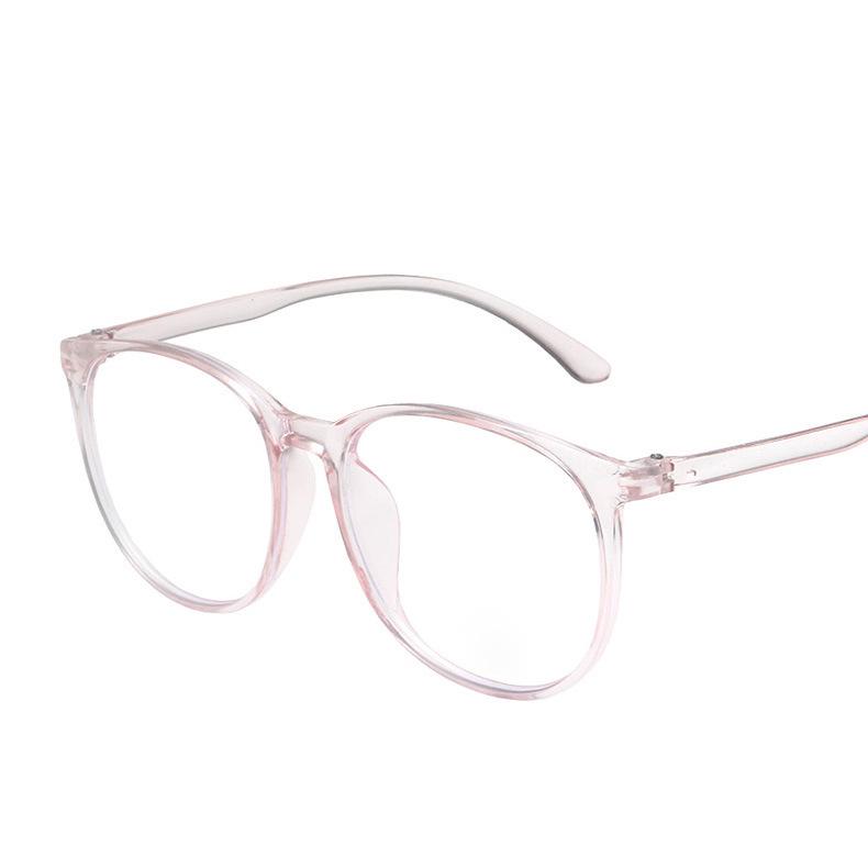 Xiaohongshu Style Round Glasses: Trendy Natural Makeup Look, Anti-Blue Light Lenses for Women