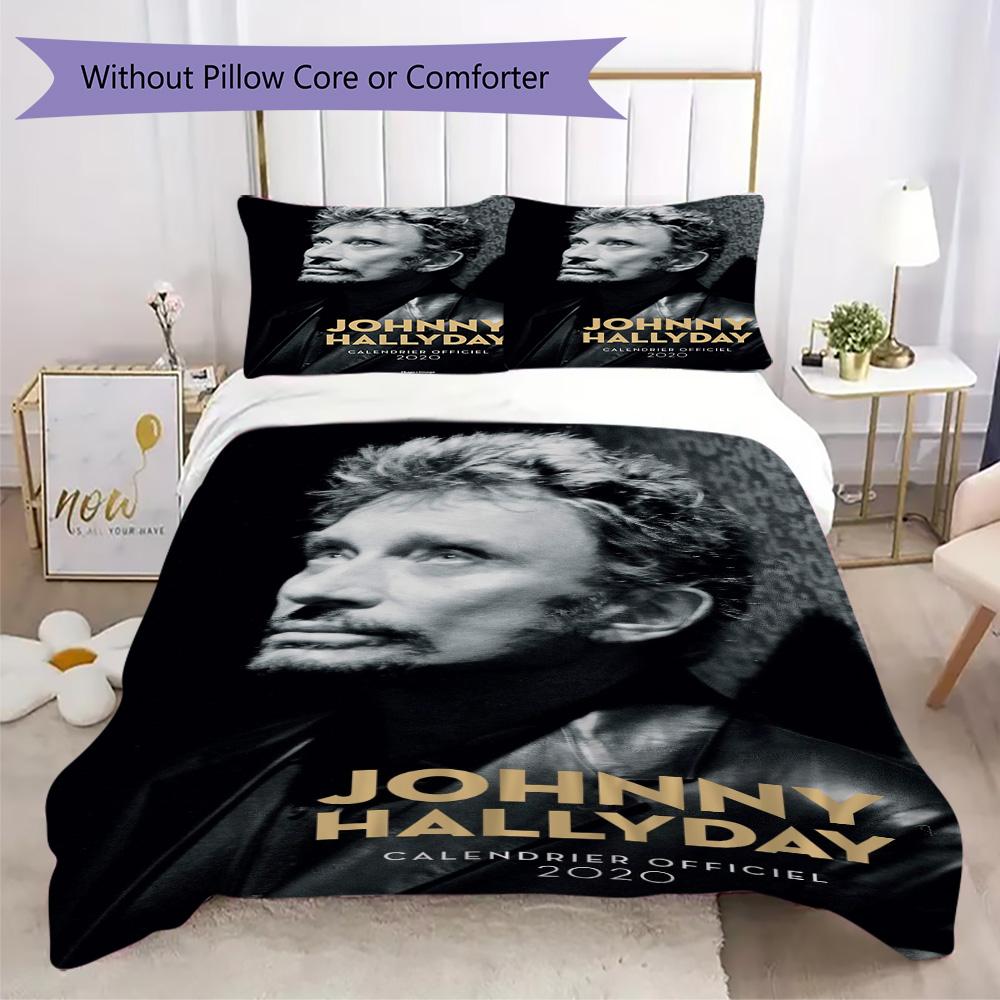 French legendary rock singer and actor Johnny Hallyday provides comfortable bedding covers and pillowcases for home use (without core) K25