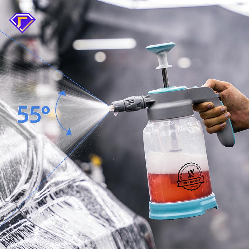 1.5l Handheld Foam Sprayer, Car Wash Pressure Spray Bottle, Manual Pump Foam Cannon For Home Garden Watering