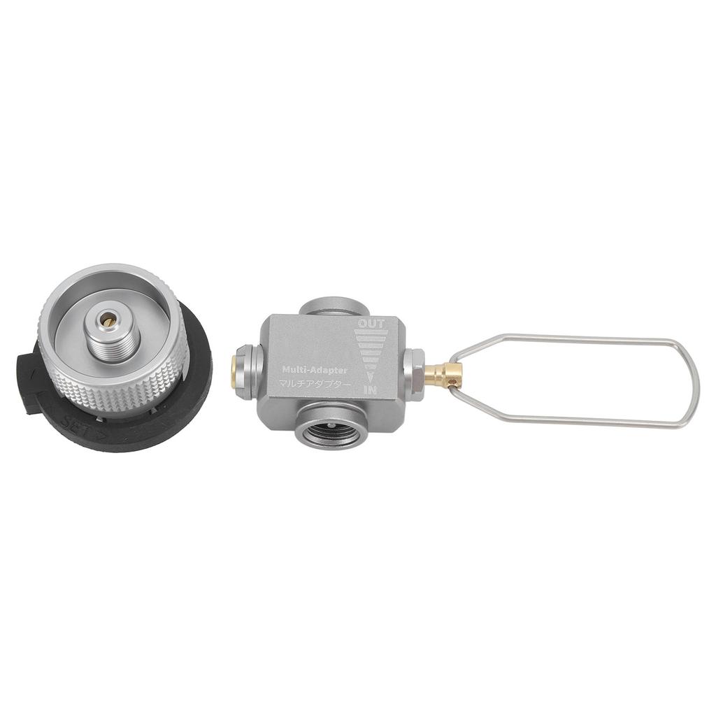 Gas Canister Refill Adapter Vent Valve Kit Shifter Portable Camping Backpacking Stove Fittings