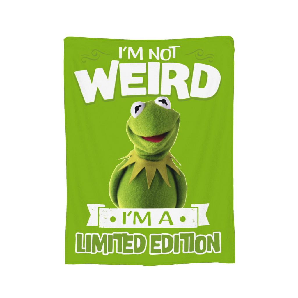 Cute Kermit The Frog Blankets Flannel Soft Throw Blankets for Car Sofa Couch Bedspread