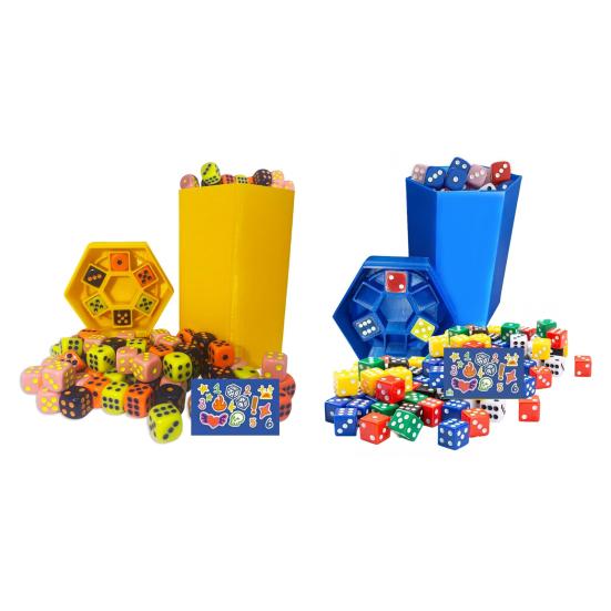 Fast-Paced Dice Rolling Game 2-6 Player Interactive Family Dice Board Game Parties Game Night Dice Game with Dumpster Dice Stickers