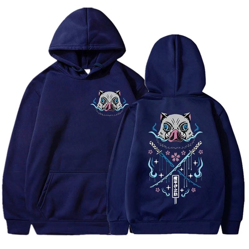 

Новые модные женские и мужские повседневные топы забавные хашибира иносукэ с принтом длинный рукав Y2K свободные топы аниме толстовки 3XL