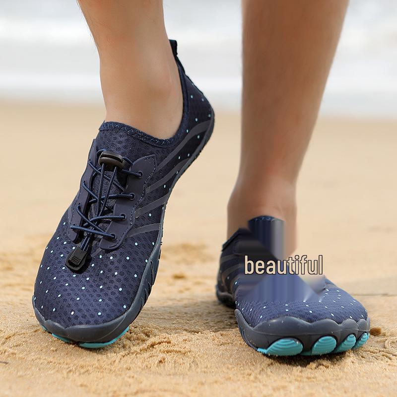 Unisex Outdoor Water Shoes, Quick-Drying, Non-Slip, Breathable, Soft Five-Finger Sole, Perfect for Fishing and Beach Activities
