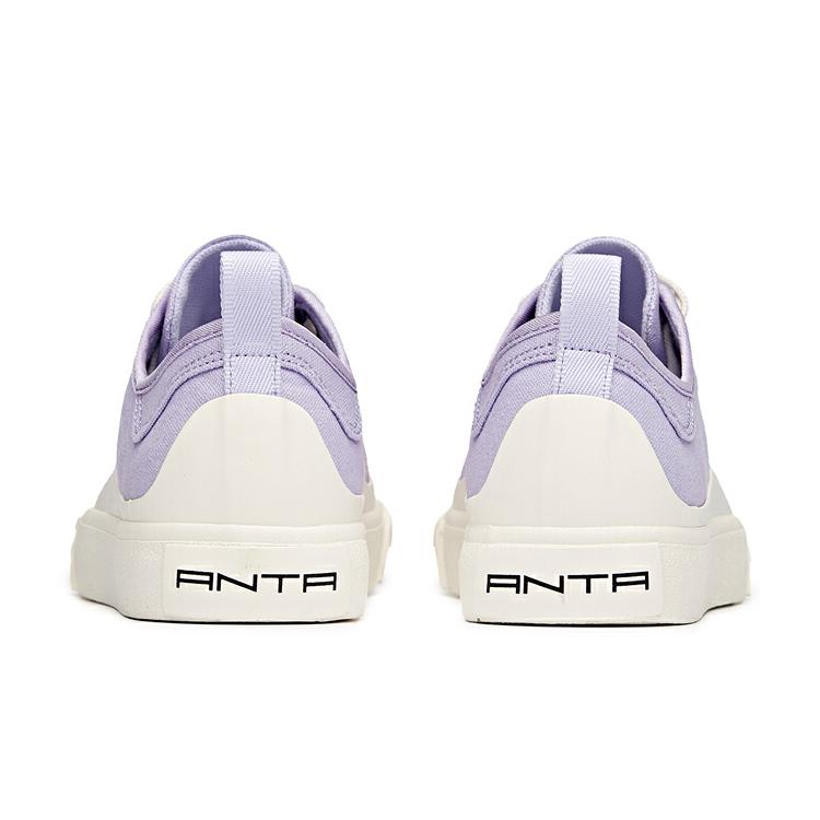 ANTA Canvas Shoes Women's Low top Light Purple/White 122038661-2