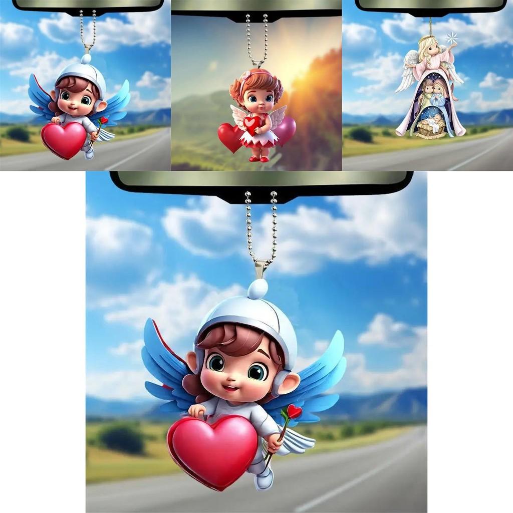 Charming Acrylic Car Decor Hanging Ornament For Unique Atmosphere And Gift Giving