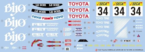 Platz/NuNu 1/24 Racing Series Toyota Corolla Levin AE92 1989 Spa 24-Stunden-Rennen Kunststoffmodellbausatz PN24016 (Auto)