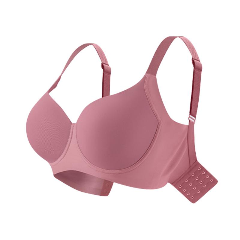 Traceless underwear women's large size fat mm large breasts show size, gather and close secondary breasts, anti-sagging adjustment bra cover