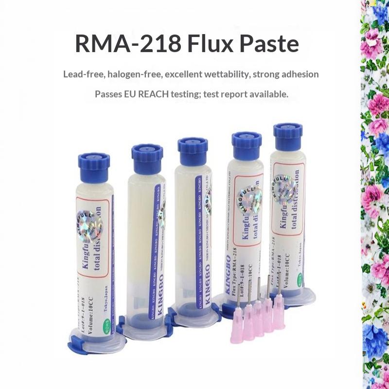 1 Pcs Rma-218 No-Clean Soldering Flux Lead-Free Solder Paste For Smd Bga Phone Motherboard Repair