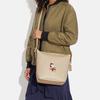 Coach X Peanuts Snoopy Collaboration 23 Zipper Closure Snoopy Print Pebble Leather Medium Shoulder Crossbody Bag Women Bags Nude CF292-IMOQY