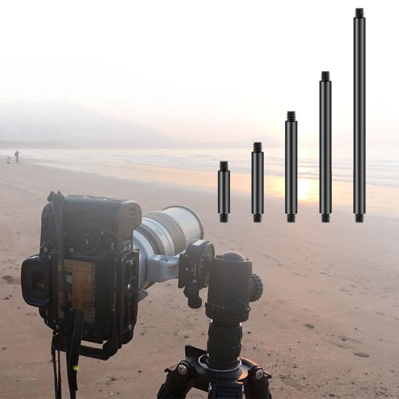 Male 1/4 Thread To Male 1/4inch Mount Connecting Screw for DSLR Camera Photo 24mm-144mm 8mm Rod