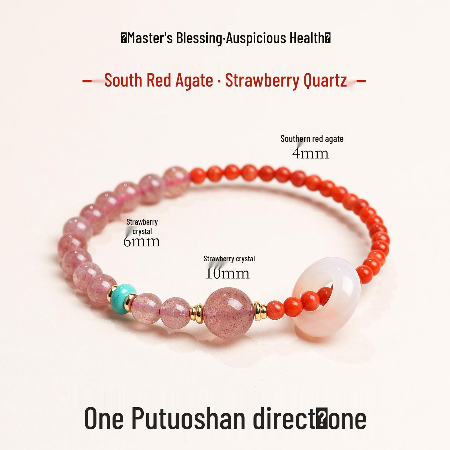 Women s Double Strand Amethyst Bracelet with Citrine for Wealth & Golden Rutilated Quartz for Luck