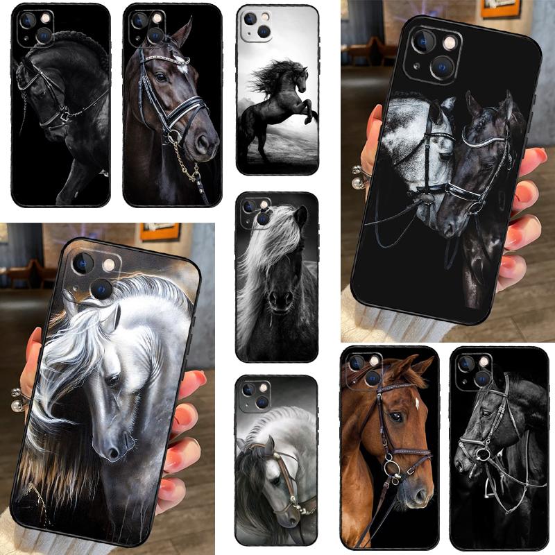 Domineering Cool Horse Case For iPhone 16 14 15 Pro Max 12 13 Mini 11 15 Pro Max Plus X XS Max XR Phone Cover