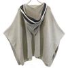 PLAIN PEOPLE wool blend Long sleeve knit poncho 9 gray Women Used