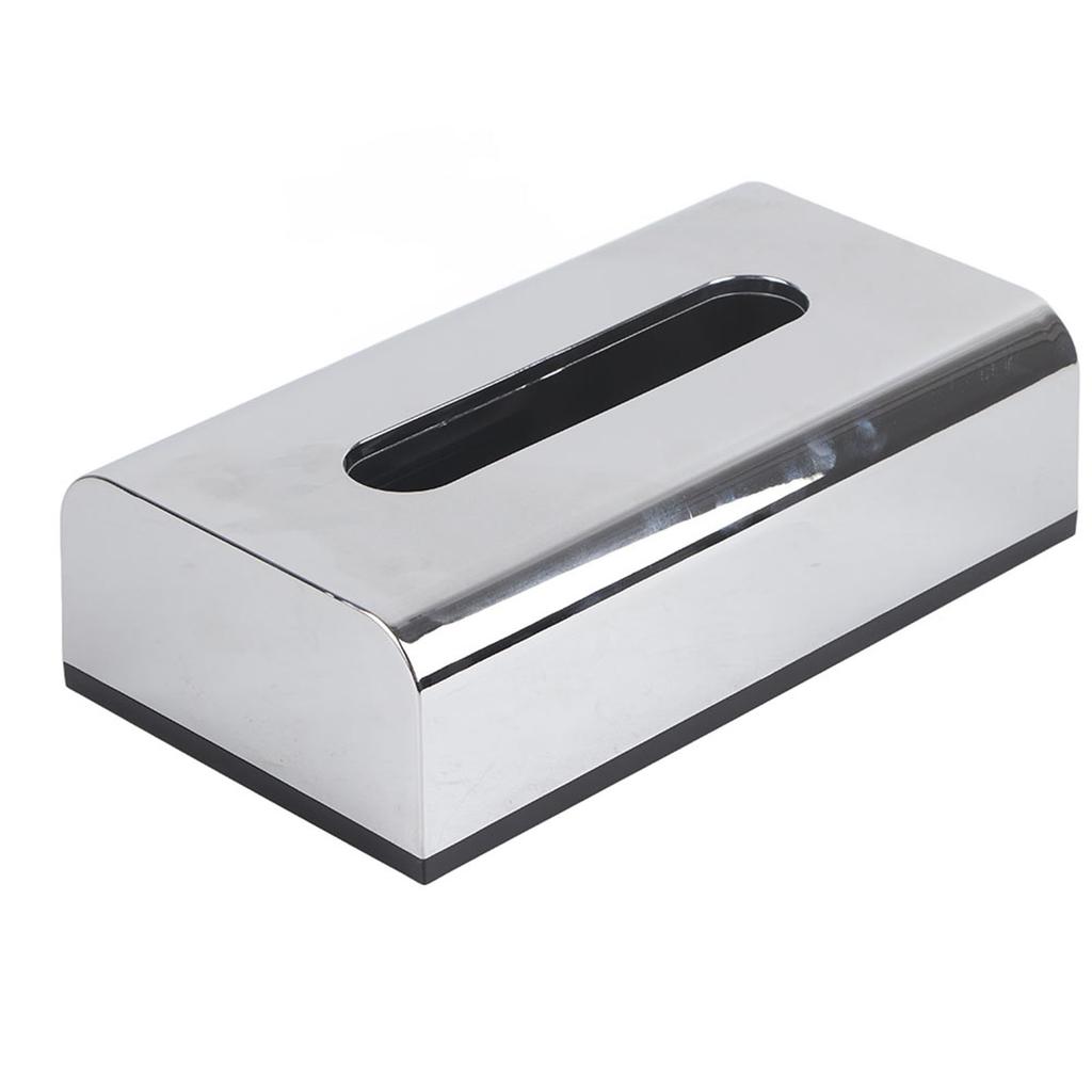 Galvanisierter Taschentuchboxhalter Behälter Aufbewahrungsorganisator Serviettenetui für Zuhause Auto Hotelgebrauch