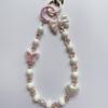 Dopamine Spring Collection: Flower Butterfly Heart Crystal Beaded Phone and Bag Chain - Perfect Best Friend Gift