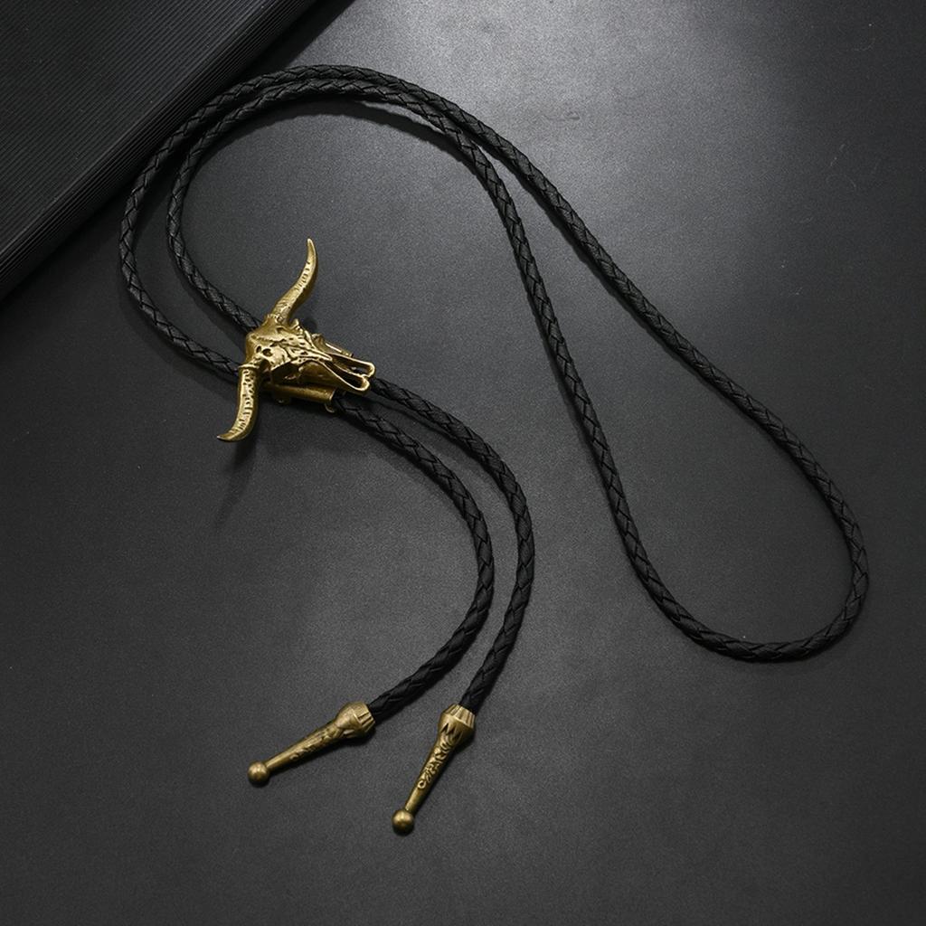 Vintage Western Cowboy Bolo Tie Horse Necktie Punk Lariat Necklace Costume Accessory Bolo Tie Western