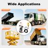 12V DC Electric Hydraulic Pump - 800W 1.5L, 5N.m Torque for Car Lifts & Tipping Trailers (Remote Control)