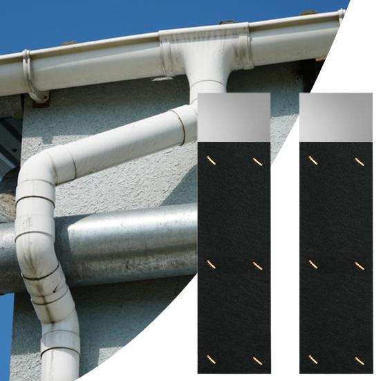 2Pcs Gutter Noise Rain Gutter Downspout Dampeners Universal Easy Installation Silencer Portable Gutter Silencer