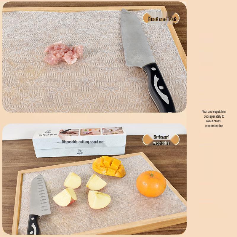 Disposable Antibacterial Cutting Mats for Meat, Fruits, and Vegetables