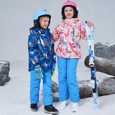 Kids' Ski Suit Set: Insulated Double-board Jacket & Pants for Boys and Girls
