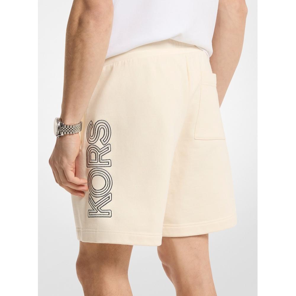 Michael Kors Logo Cotton Shorts Os652ylhc4110 Bone
