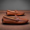 Zapatos de cuero genuino de talla grande, mocasines para hombre, zapatos casuales cómodos, mocasines planos para hombre, calzado para hombre