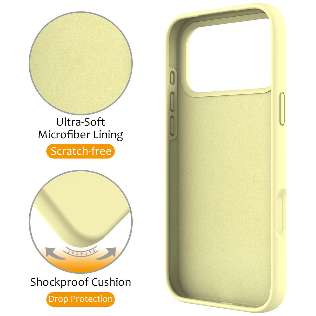 For iPhone 17 Pro Case Compatible with MagSafe Kickstand PC+Silicone Phone Cover