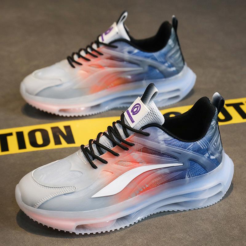 Nové sportovní boty, módní boty pro volný čas, venkovní běžecké boty, velké pánské trendy boty, ležérní trendy prodyšné pánské boty