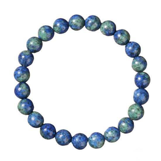 Natural Stone Beaded Bracelets Semi-Precious Gemstones Beaded Bracelets Healing Stretch Round Bead Bracelets for Men Women