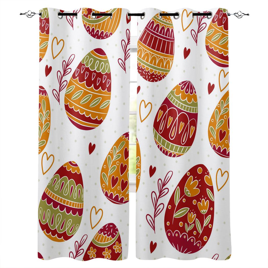 Пасхальные яйца Цветные украшения с любовью Домашние шторы Товары для дома Гостиная — фото 6