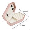 Velvet Jewelry Box Portable Earring Gift Travel Case for Engagement Party