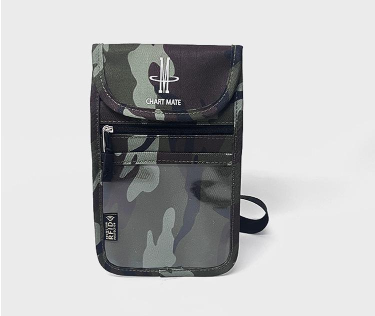 RFID Diebstahlschutz Wasserdichte Umhängetasche Pass- und Ticket-Organizer mit Handy- und Kartenhalter