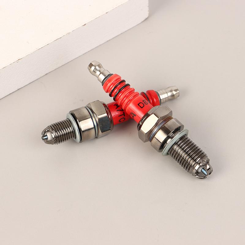 Racing 3 Electrode Spark Plug A7Tc D8Tc Fits For Gy6 50Cc 110Cc 125Cc 150Cc Scooter Dirt Bike Go Kart Motorcycle Accessories