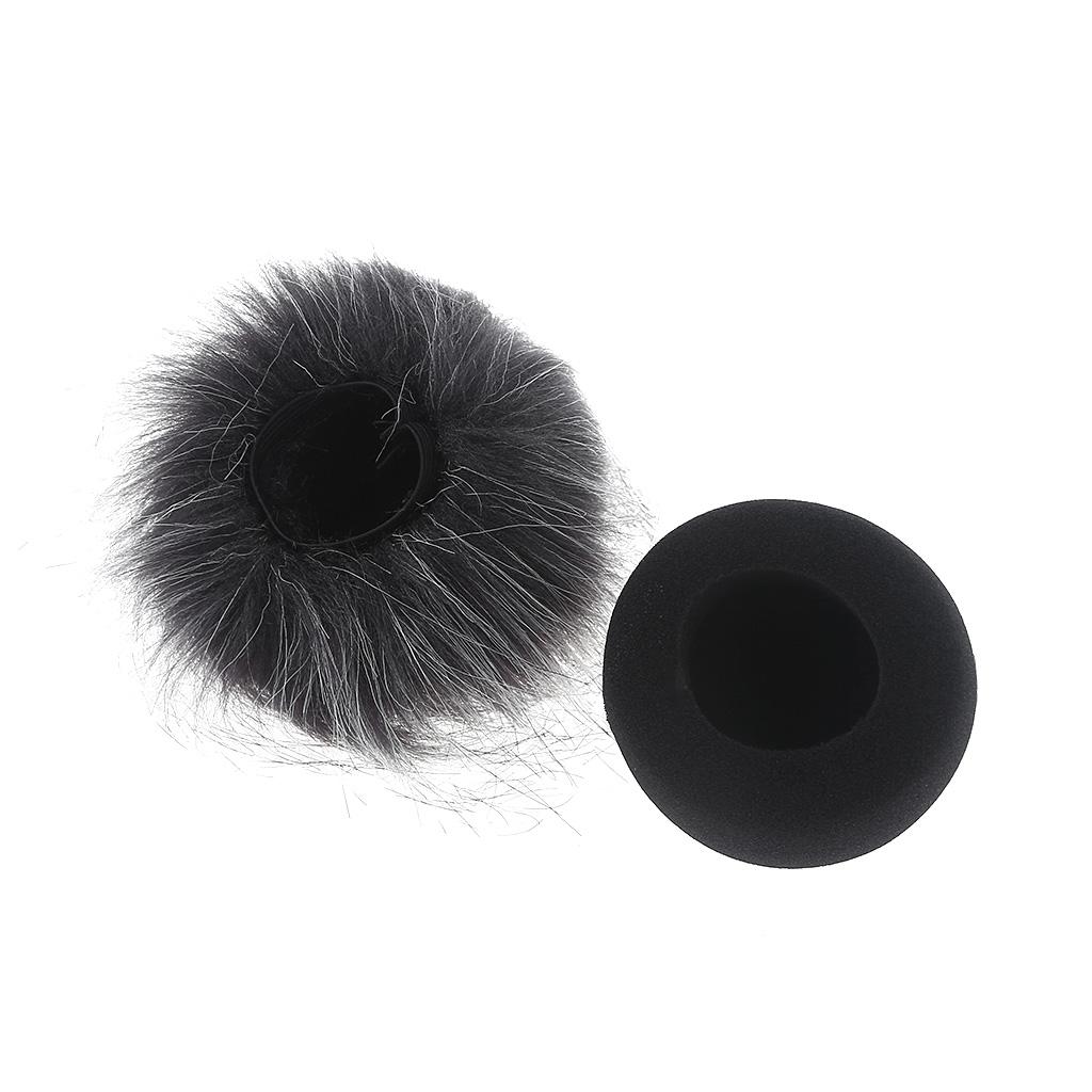 Black Sponge Fur Microphone Covers for Zoom H1 Recorder Microphone Protector Mic Filter Replacements