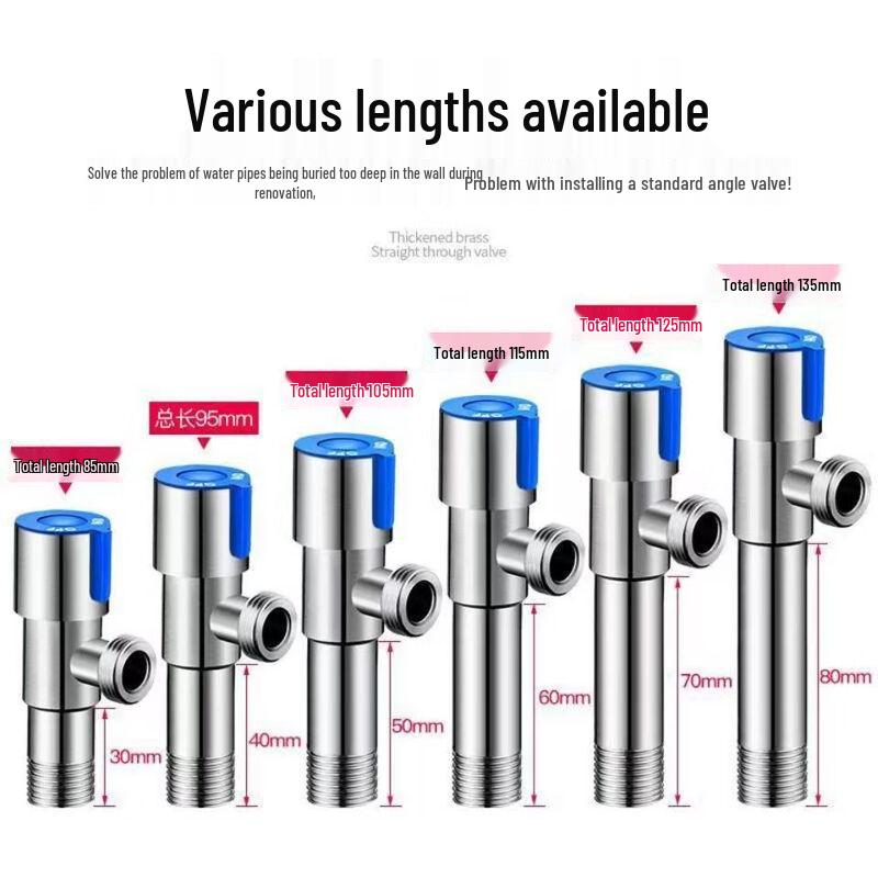 MDNG 304 Stainless Steel Extended Angle Stop Valve
