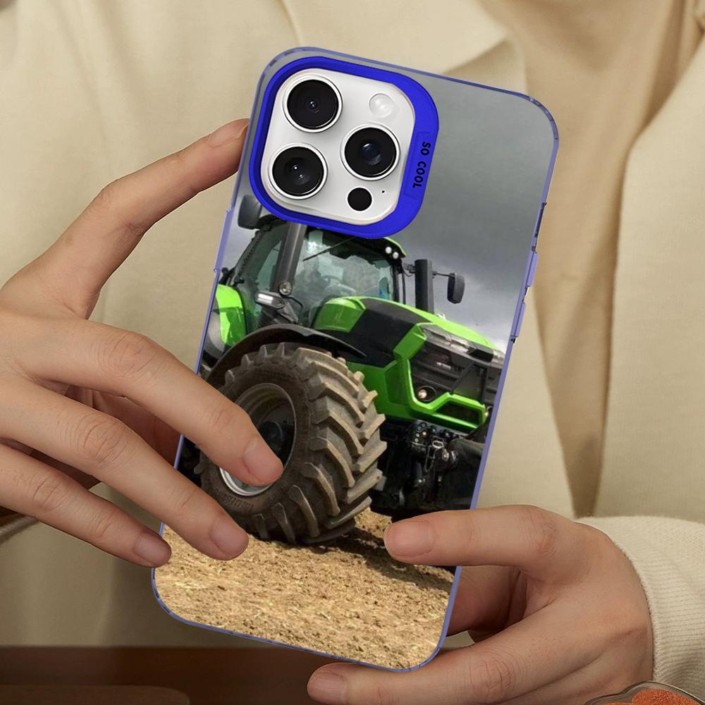 Tractors Car Phone Case For IPhone 16 15 14 13 12 11 Pro Max X XR XSMAX 8 7 Plus Matte Shockproof Back Cover