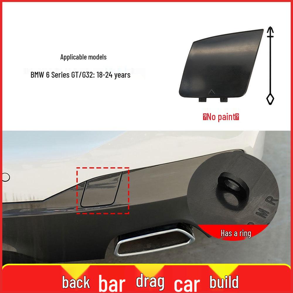 BMW 6 Series GT Rear Bumper Tow Hook Cover for G32 M, Part 51128069730