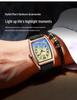 Fins Men's Tonneau Classic Blue Light Retro Business Waterproof Quartz Watch