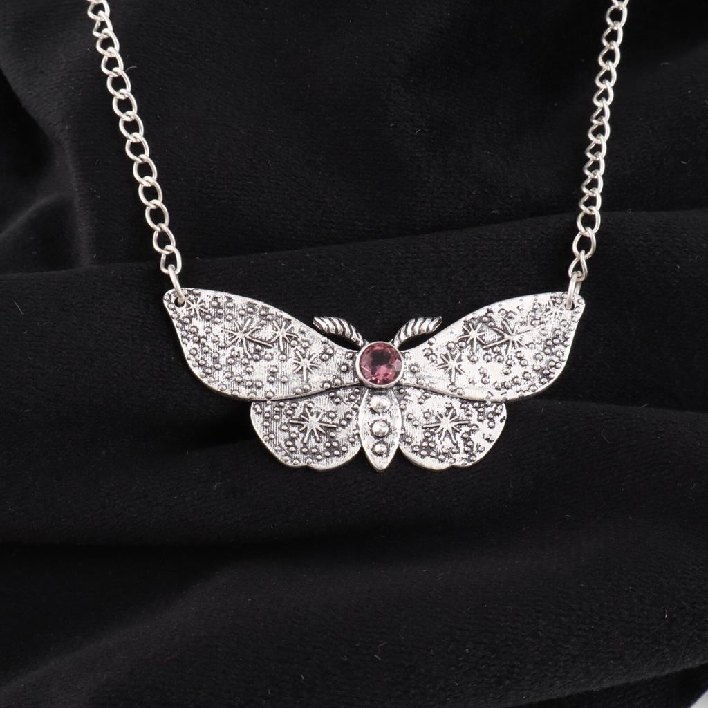 Rare Rhodolite Gemstone 925 Sterling Silver Jewelry Pendant 0.7" For Women Gift CP-35-15