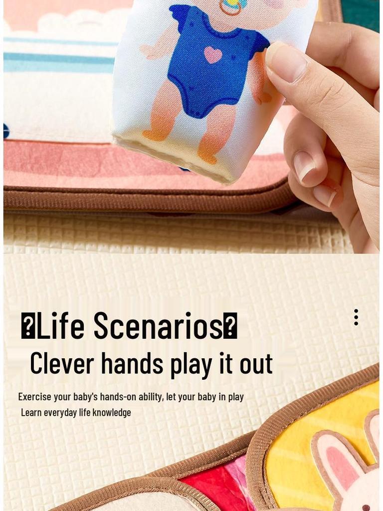 Baby Tear-Resistant Cloth Book: Early Learning & Quiet Activity Toy