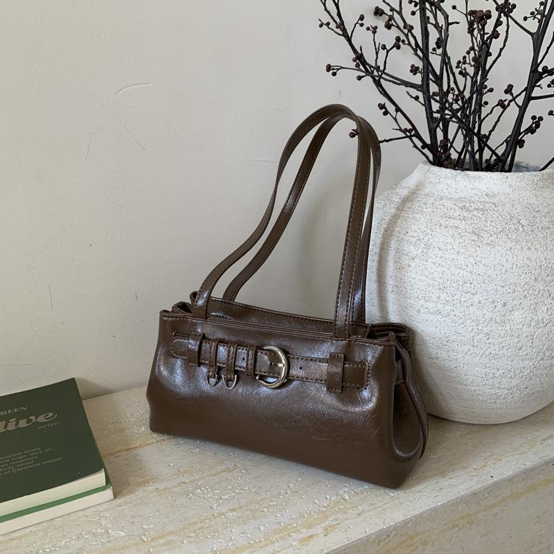 Large-capacity bag women's autumn and winter versatile 2025 new simple Korean version niche design single shoulder underarm bag method stick bag