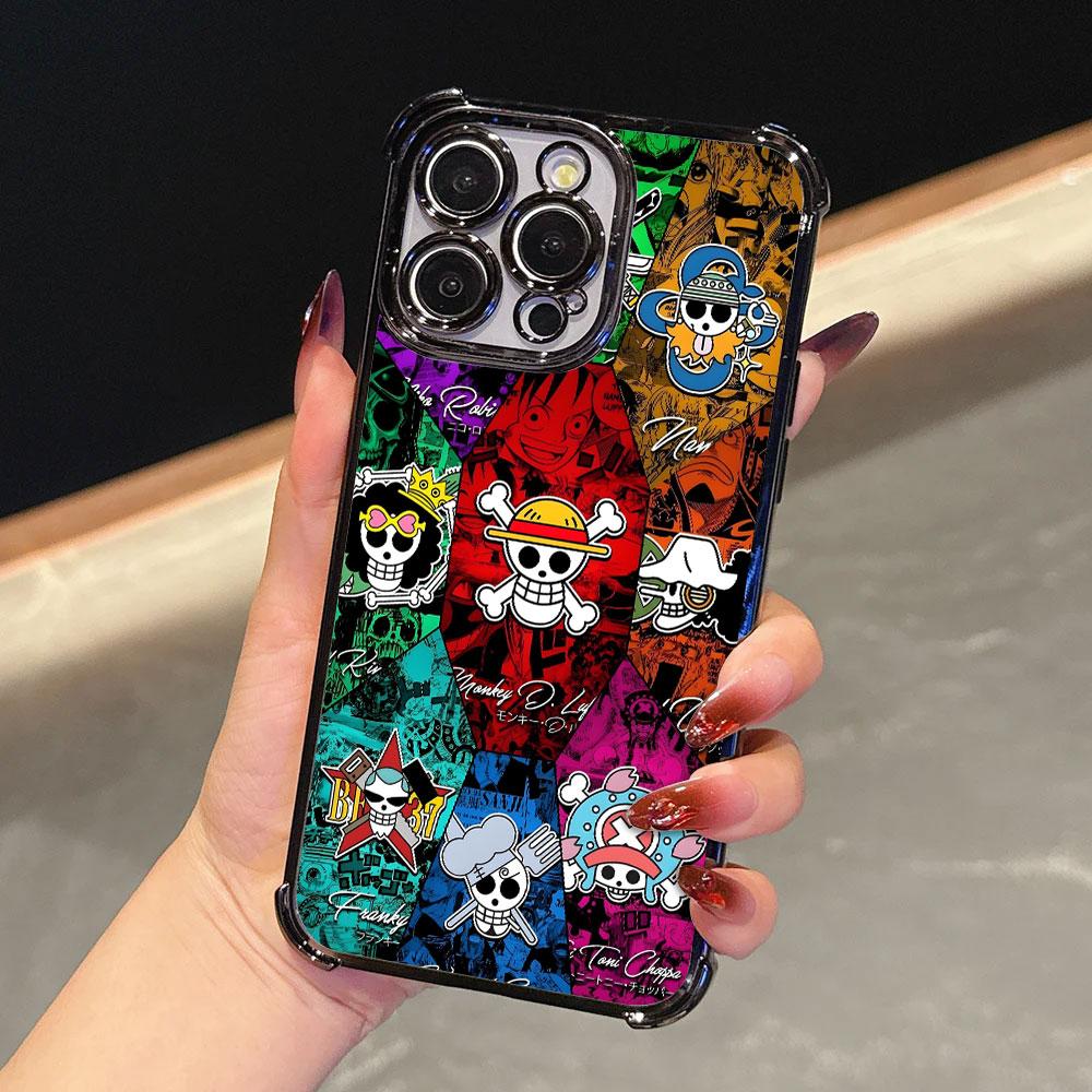 Anime One Pieces Soft Funda For iPhone 17 Pro 16 15 14 13 12 11 Pro Max Case 17 Plus 17E 16E 17Air Camera Protection Phone Cover