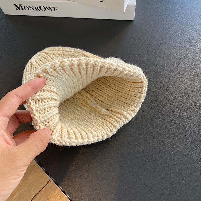 Children's Knitted Hats Autumn and Winter Boys' Woolen Hats  Trendy New Thin Baby Pullover Caps