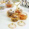 Trockenfrüchte-Tablett, Servierschalen und Griff, Gewürztablett, Dessert-Trennplatte für Kekse, Party, Nüsse, Küche, Vorspeise