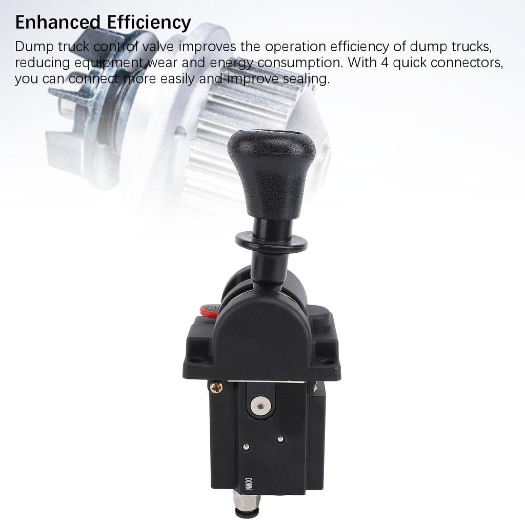 Dump Truck PTO Control Valve 4 Holes 3 Working Positions Slow Down Tipper Switch for Hydraulic System Dump Truck