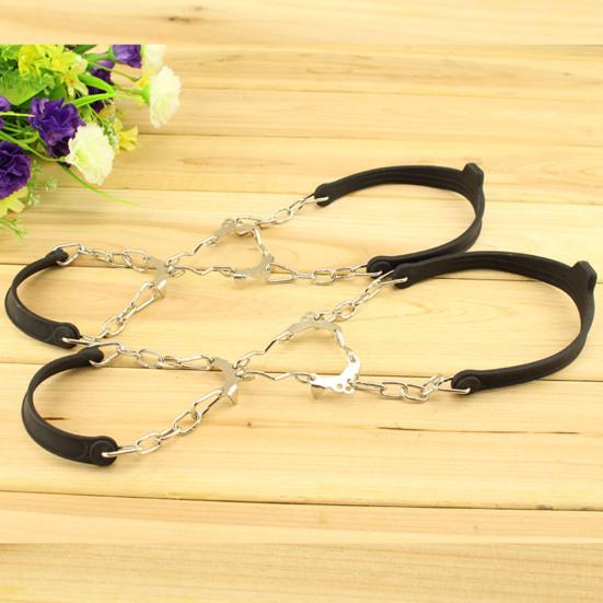 2 шт. Льодоступи для взуття, шипи для льоду, зчеплення, снігоступи, протиковзкі, 6 металевих шипів, легкі у використанні льодоступи для черевиків, взуття, пішого туризму, альпінізму, скелелазіння