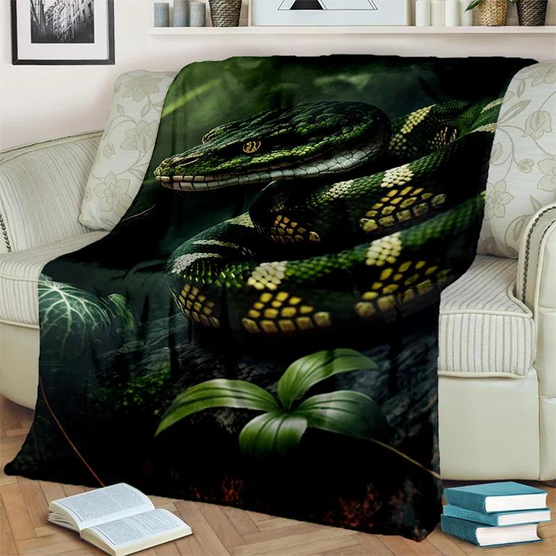Gothic Snake Serpent Python Viper Blanket,Soft Throw Blanket for Home Bedroom Bed Sofa Picnic Travel Office Cover Blanket Kids