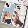 Singer S-Sabrina C-Carpenter Silicone Phone Case For iPhone 16 15 14 13 12 11 Pro Max Mini Leather Soft Cover