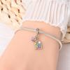 New In Luminous Color Zircon Pendant Charm Bead Fit Bracelet Necklace Keychain Women Luxury Diy Jewelry Party Festival Gift